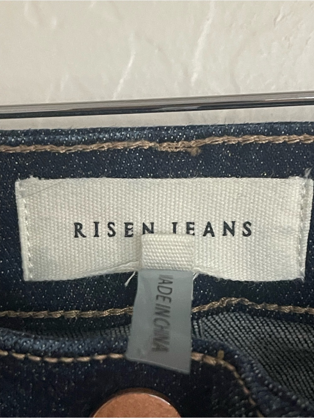 Risen Jean Wide Leg Sparkly Stretchy Size 5/27 - Picture 2 of 5